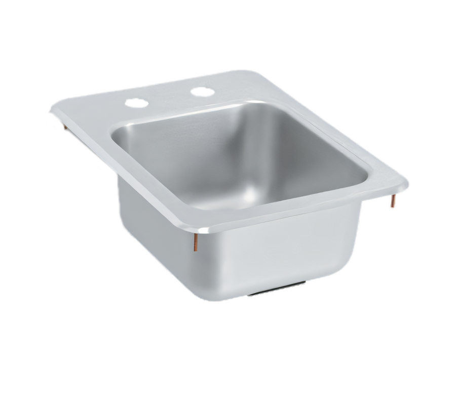 Product image #1 for Vollrath Underbar Drop-In Self-Rimming Single-Bowl Sink, 13 x 17 Inches, 304 Stainless Steel