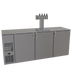 Thumbnail image #1 for Glastender One-Zone Front-Serviced Bar Profile Draft Dispensing Cooler, 84 Inch, 3-Section, 20-Inch Door Opening