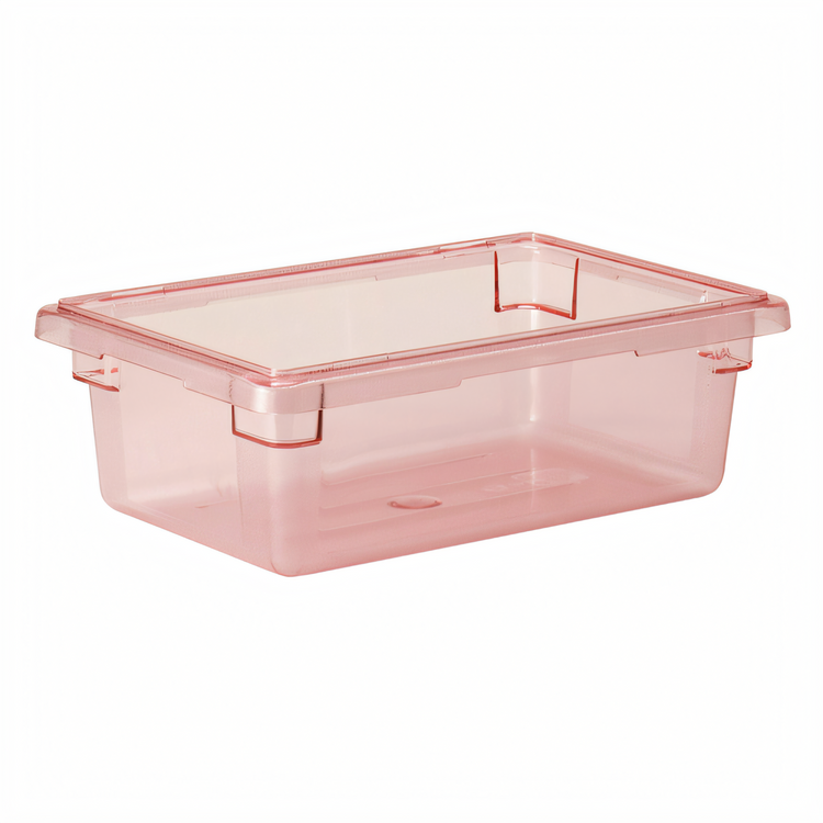 Product image #2 for Cambro Camwear 12 x 18 x 6 Inch Rectangular Polycarbonate Food Storage Container, 3 Gallon, Safety Red