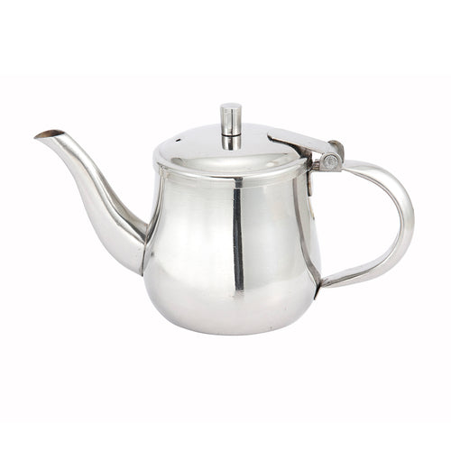 Product image #1 for Winco 10 oz Stainless Steel Gooseneck Server/Creamer with Cover, Mirror Finish