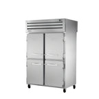 Thumbnail image #1 for True Mfg. - General Foodservice SPEC SERIES STG2RPT-4HS-2G-HC Two-Section Pass-Thru Reach-In Refrigerator, 4 Half Front Doors, 2 Glass Rear Doors