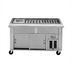 Thumbnail image #1 for DineXpress DXP6CB 6-Pan Cool Breeze Cold Food Serving Counter, 88 Inches Long