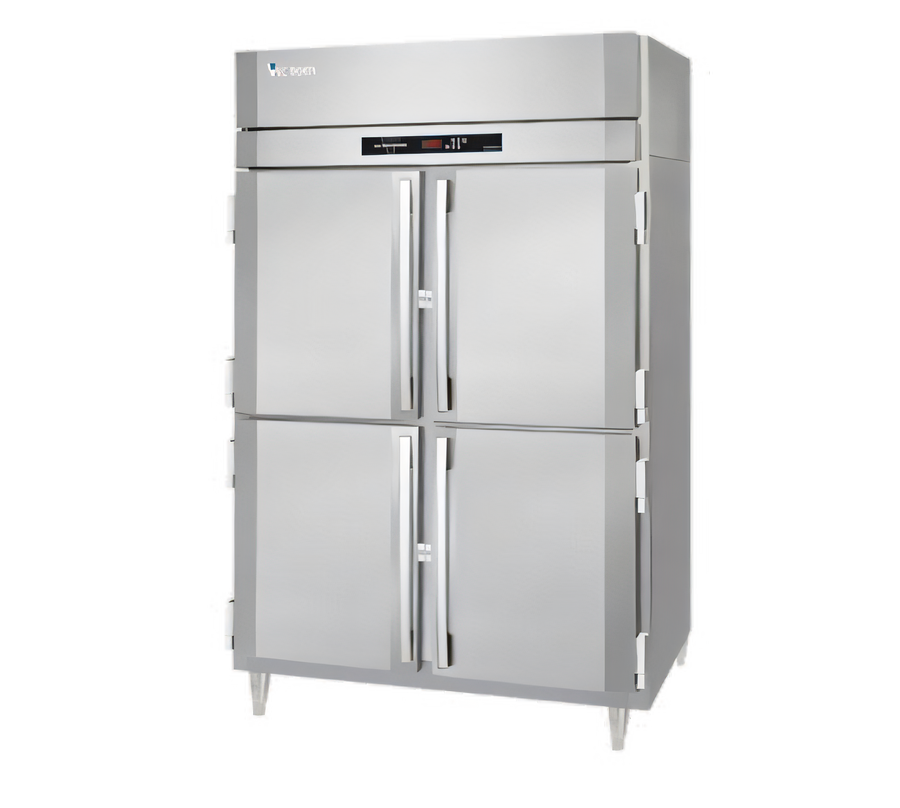 Product image #1 for Victory UltraSpec™ Two-Section Reach-In Heated Holding Cabinet, Standard Depth, 46.5 Cu. Ft., 4 Half-Height Solid Hinged Doors