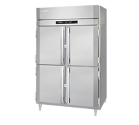Victory UltraSpec™ Two-Section Reach-In Heated Holding Cabinet, Standard Depth, 46.5 Cu. Ft., 4 Half-Height Solid Hinged Doors