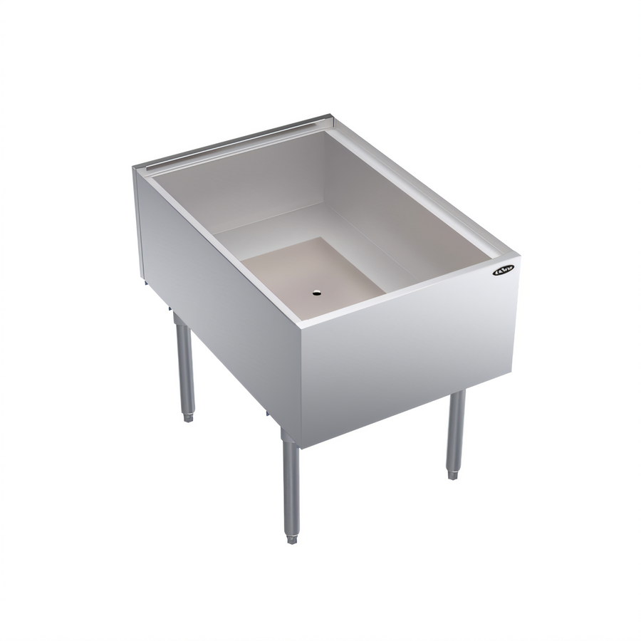Product image #1 for Krowne Royal Series Pass-Thru Underbar Ice Bin/Cocktail Station with 10-Circuit Cold Plate, 24"W x 35"D