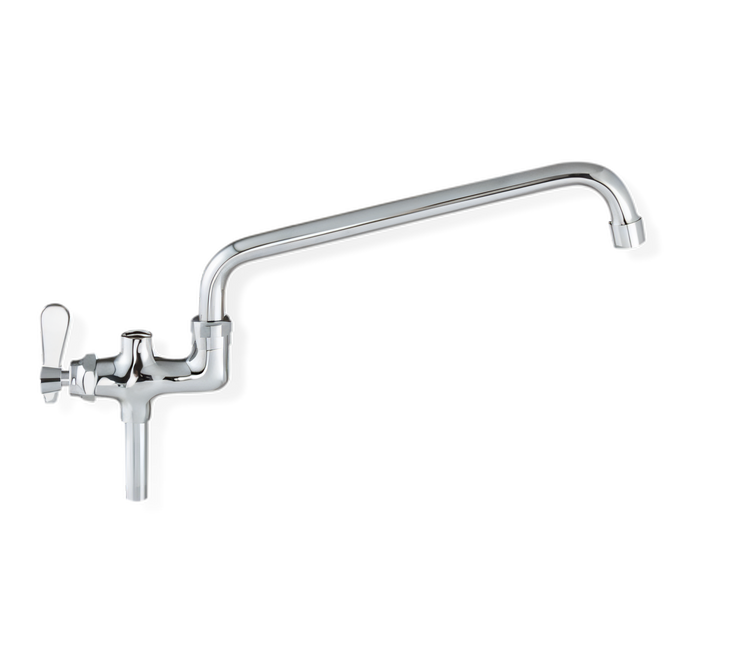 Product image #1 for Steel Works Stainless Add-On Faucet with 8-Inch Spout for Pre-Rinse Unit