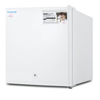 Thumbnail image #1 for Summit Commercial Accucold® FS24LMC Compact Countertop Breast Milk Freezer, 1.4 Cu. Ft., White, Reversible Solid Door