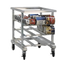 Thumbnail image #1 for New Age 1236NT Mobile Counter-Height Aluminum Can Storage Rack, No Top, 54 #10 or 72 #5 Can Capacity