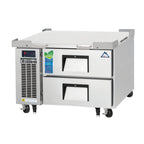 Thumbnail image #1 for Everest Refrigeration ECB36D2 36-3/8-Inch Two-Drawer Chef Base Refrigerator, Self-Contained Side-Mounted, Stainless Steel