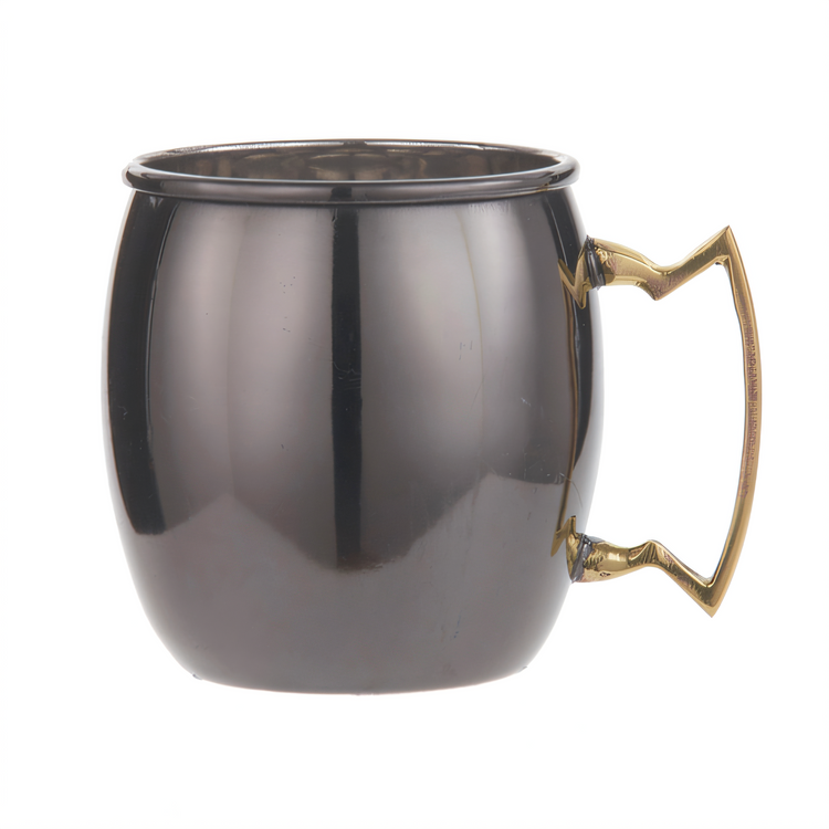 Product image #1 for American Metalcraft 16 oz Moscow Mule Mug with Brass Handle and Black Satin Finish