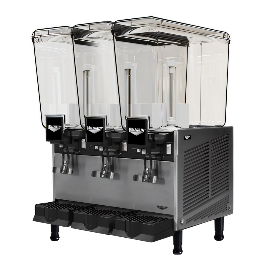 Product image #1 for Vollrath Pre-Mix 3-Bowl Refrigerated Beverage Dispenser with 5.28-Gallon Bowls, Stirring Paddle, 115V
