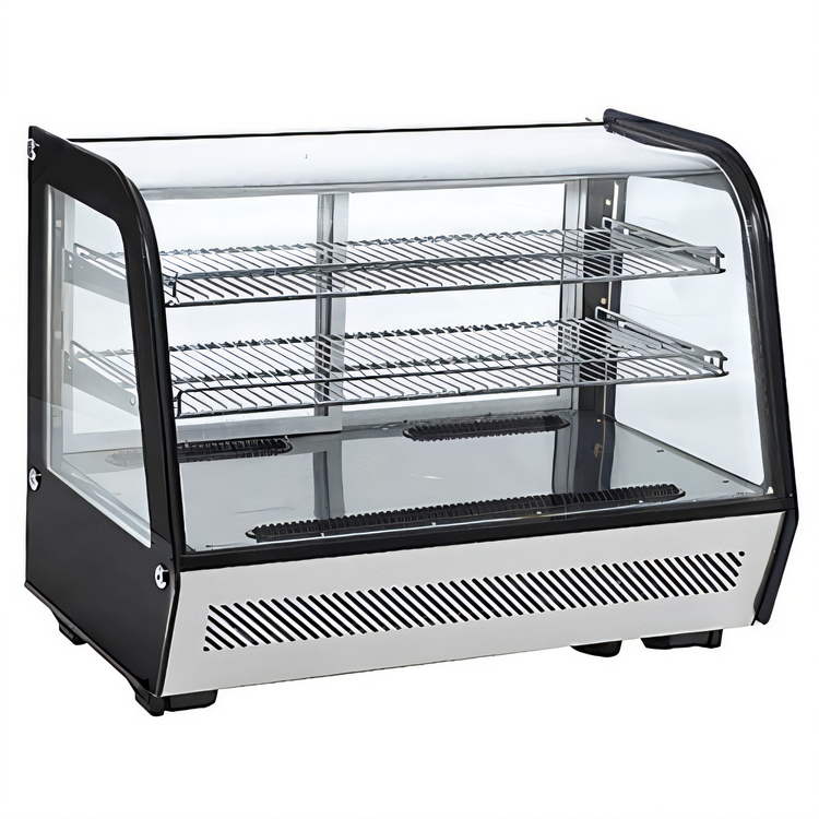 Product image #1 for Black Diamond 35-Inch Countertop Refrigerated Display Case with Sliding Glass Doors, 5.2 Cu. Ft.