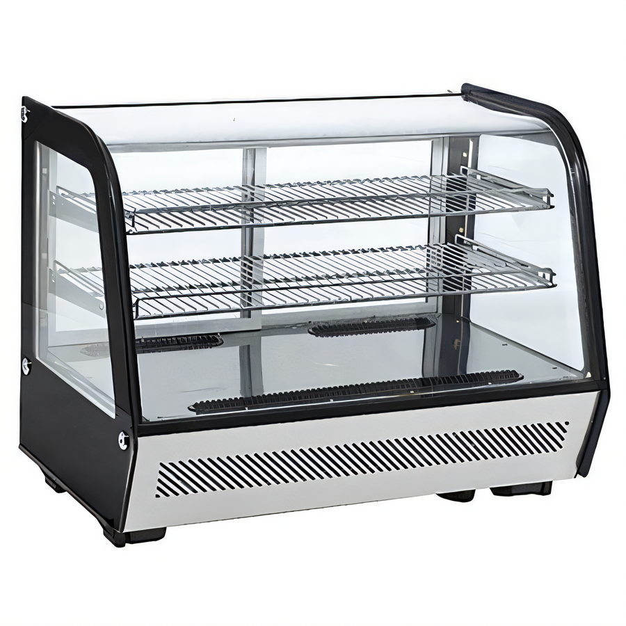 Product image #1 for Black Diamond 35-Inch Countertop Refrigerated Display Case with Sliding Glass Doors, 5.2 Cu. Ft.