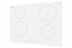 Thumbnail image #1 for Summit Commercial 30-Inch 4-Burner Drop-In Induction Cooktop, White, 208-240V