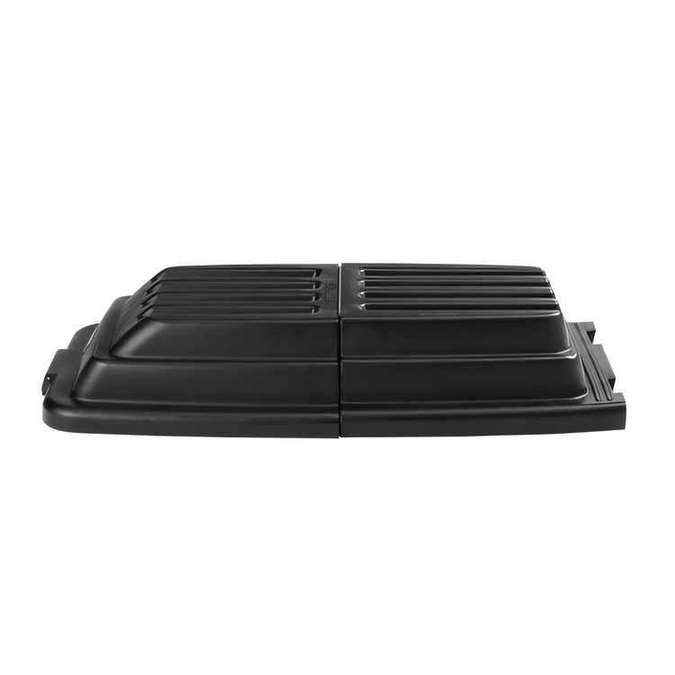 Product image #1 for Rubbermaid Commercial Domed Hinged Tilt Truck Lid for 1/2 Cubic Yard Tilt Trucks, Black