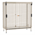 Thumbnail image #1 for MetroMax Taupe Epoxy Stationary Security Cage with Sliding Doors, 24 x 60 Shelf