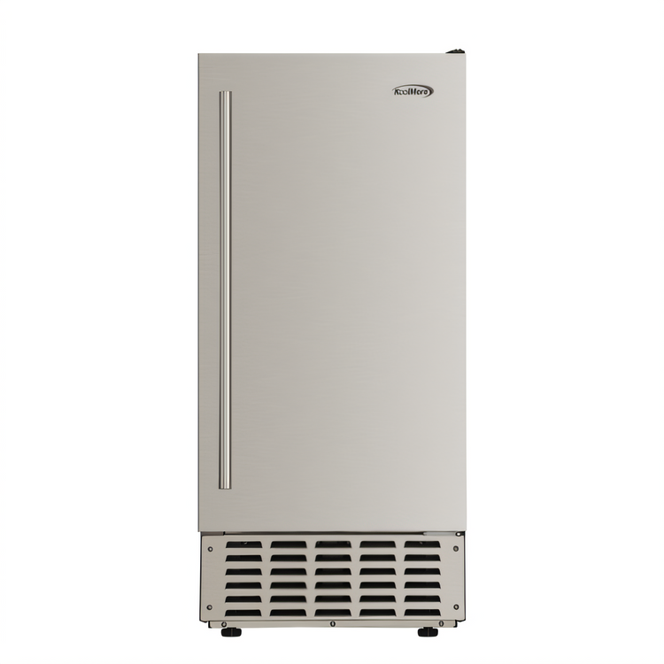 Product image #1 for KoolMore Built-In Residential Pearl Nugget Ice Machine with Bin, 66 lb. Daily Production, Stainless Steel
