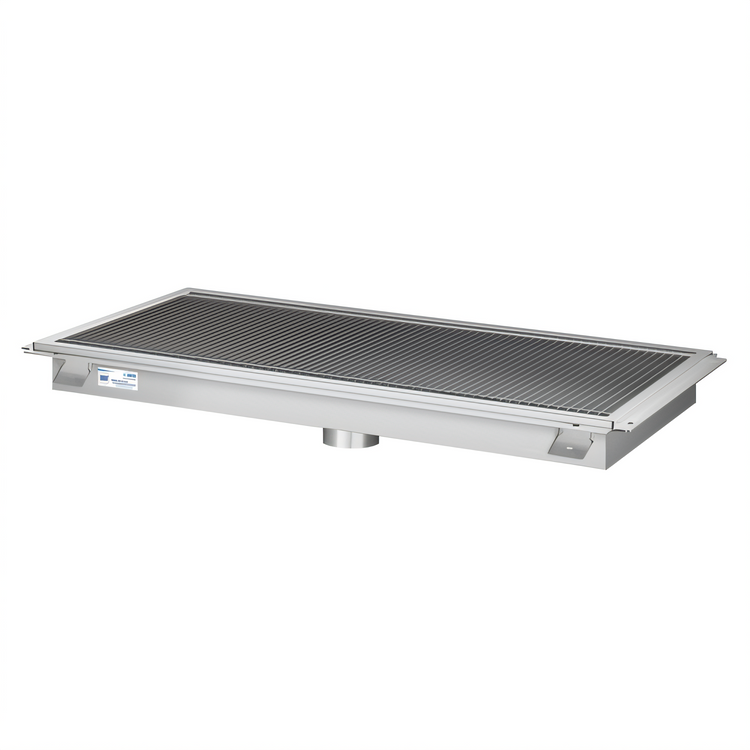 Product image #1 for KoolMore Commercial Stainless Steel Floor Trough Drain with Subway-Style Grating