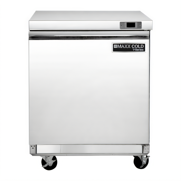 Product image #1 for Maxx Cold V-Series 1-Door Undercounter Freezer, 7.8 Cu Ft, Stainless Steel Exterior
