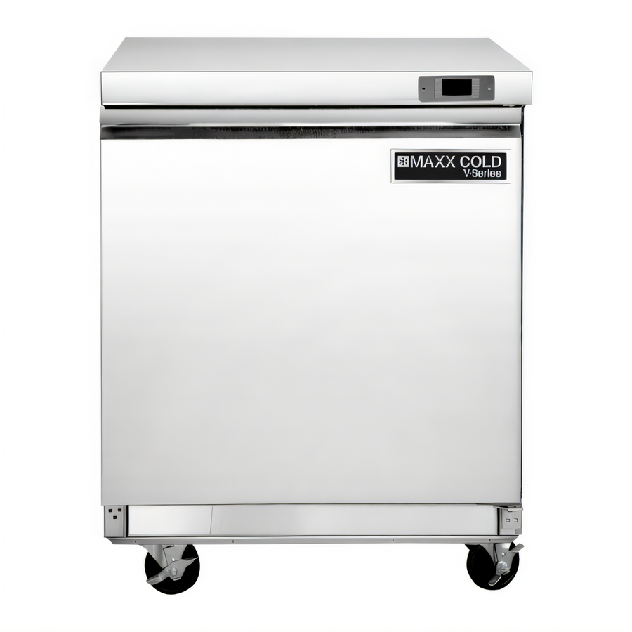 Product image #1 for Maxx Cold V-Series 1-Door Undercounter Freezer, 7.8 Cu Ft, Stainless Steel Exterior