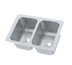 Thumbnail image #1 for Drop-In Two-Compartment Self-Rimming Sink, 20-Gauge 304 Stainless Steel