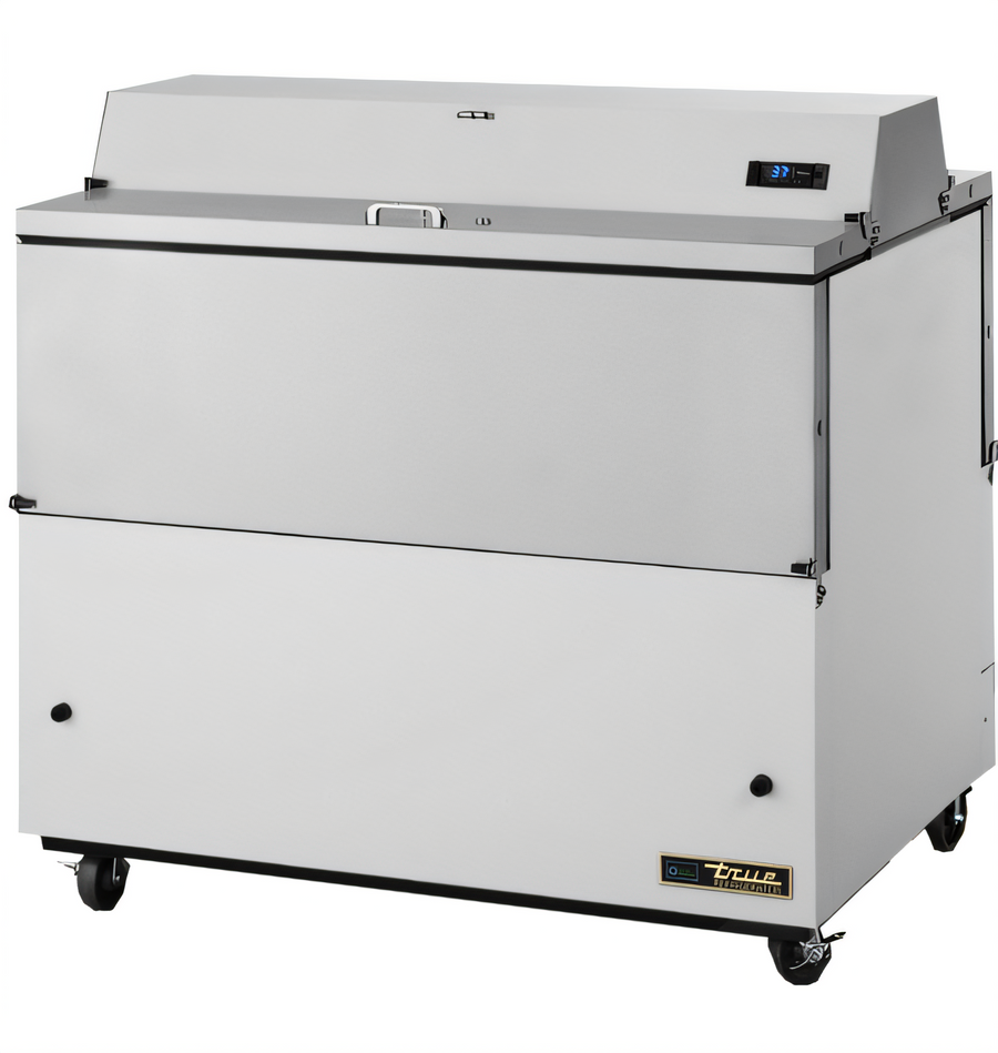Product image #1 for Dual-Sided Mobile School Milk Cooler Cart, 12-Crate Capacity, Forced-Air