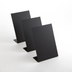 Thumbnail image #1 for American Metalcraft Tabletop Stand-Alone Chalkboard Sign, 4-1/8 x 1-3/4 x 5-7/8 Inches, Black, Pack of 3