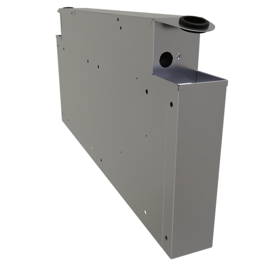 Product image #1 for Glastender Pass-Thru Underbar Soda Gun Holder with Integral Drip Pan, Stainless Steel, 4 Inch x 38 Inch x 18 Inch