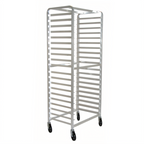 Thumbnail image #1 for Advance Tabco PR18-3WS Mobile Side-Loading Aluminum Pan Rack, 18 Sheet Pans