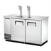 Thumbnail image #1 for True Two-Column Direct Draw Draft Beer Dispenser with Stainless Steel Top, 2 Half-Barrel Keg Capacity