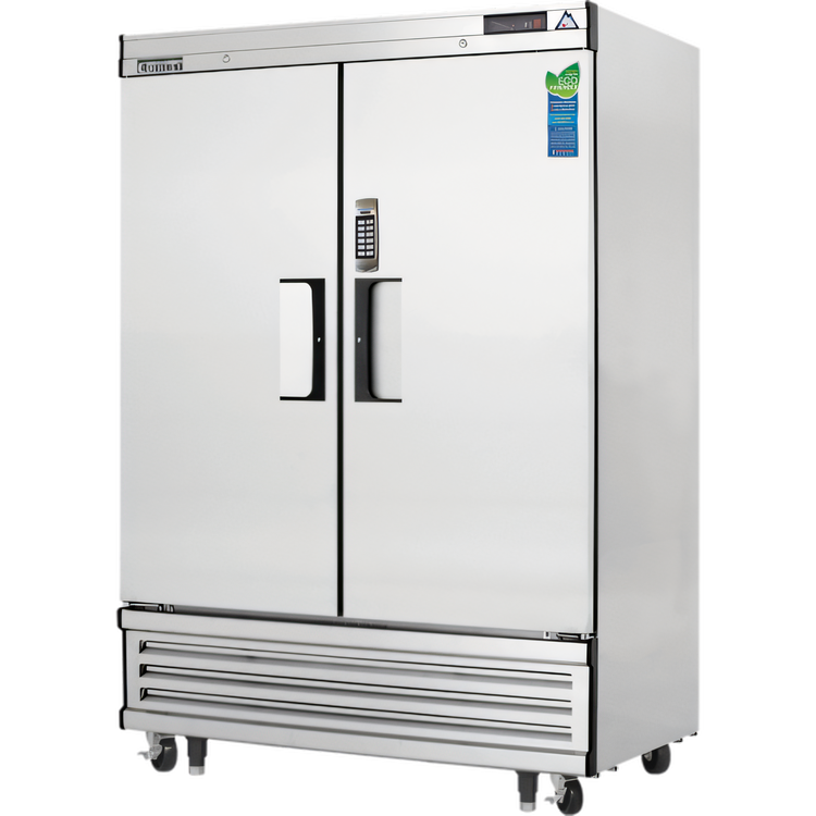 Product image #1 for Everest Refrigeration EBF2-LAB Two-Section Laboratory Freezer, 33 Cu. Ft., Self-Contained Bottom-Mount, Stainless Steel
