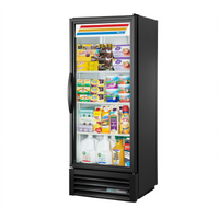 True Single-Section Glass Door Merchandiser Refrigerator with Low-E Hinged Door