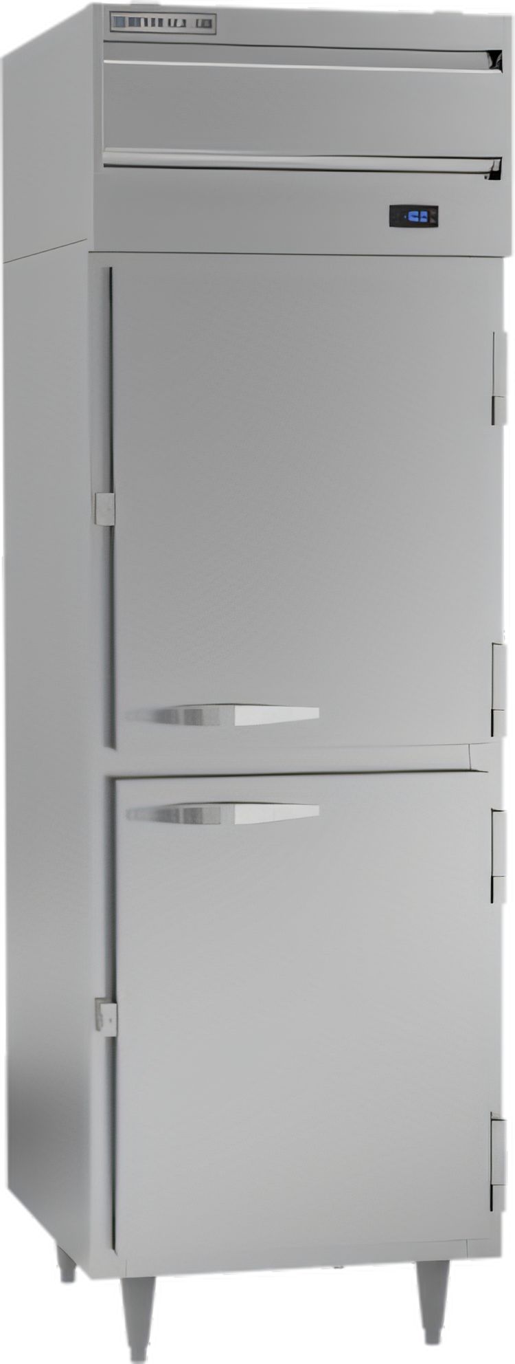 Product image #1 for Beverage-Air P Series 1-Section Top-Mounted Reach-In Freezer with 2 Solid Half Doors, 21.01 Cu. Ft.