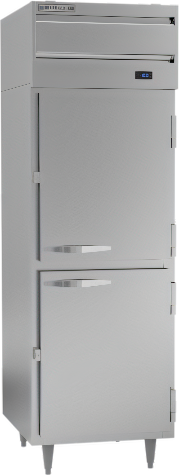 Product image #1 for Beverage-Air P Series 1-Section Top-Mounted Reach-In Freezer with 2 Solid Half Doors, 21.01 Cu. Ft.