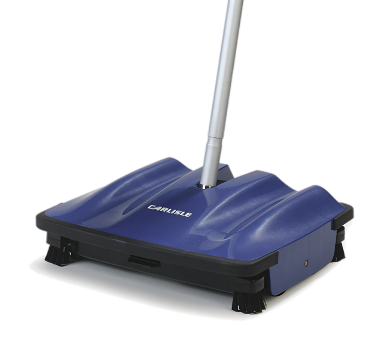 Product image #1 for Carlisle Multi-Surface Duo-Sweeper Low-Profile Carpet Sweeper, 9-1/2 Inch, Blue