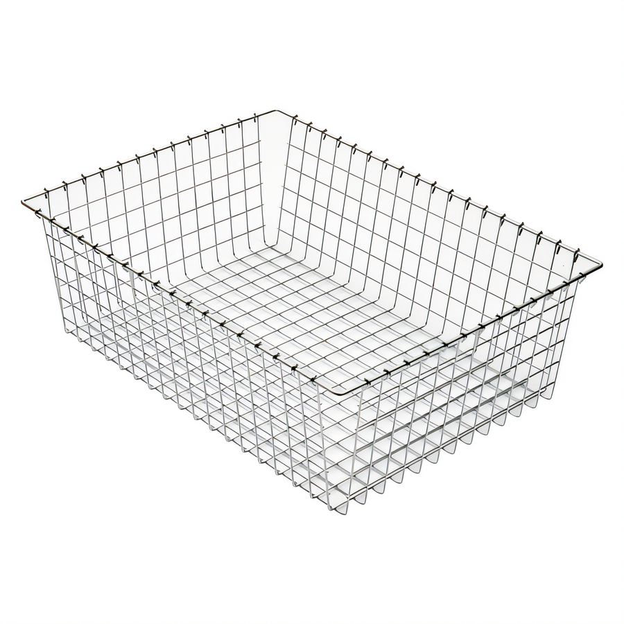 Product image #1 for Winco Rectangular Wire Bagel / Pastry Basket, 24 x 18 x 8 Inches