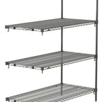 Thumbnail image #1 for Metro Super Erecta AA426C Super Adjustable Add-On Wire Shelving Unit, 30"W x 21"D x 63"H, 4-Shelf, Chrome