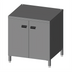 Thumbnail image #1 for Lainox Naboo Stainless Steel Cabinet Stand with Doors and Side Runners for Hooded 1/1 GN Oven