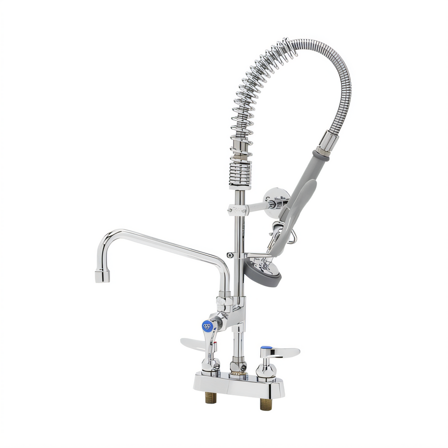 Product image #1 for EasyInstall Low-Profile Deck-Mount Mini Pre-Rinse Add-On Faucet with 8 Inch Swing Nozzle