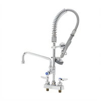 EasyInstall Low-Profile Deck-Mount Mini Pre-Rinse Add-On Faucet with 8 Inch Swing Nozzle