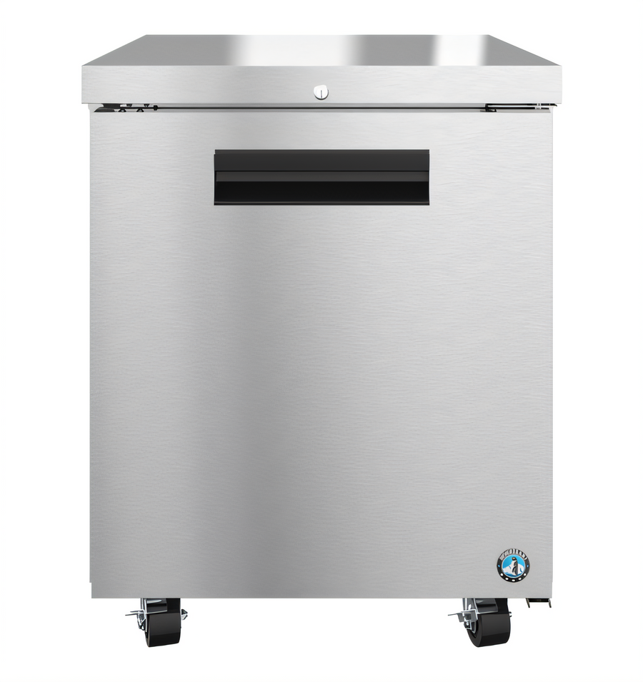 Product image #1 for Hoshizaki Steelheart 27-Inch One-Section Undercounter Reach-In Freezer with Solid Hinged Door