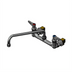 Thumbnail image #1 for T&S Brass Wall Mount Double Pantry Mixing Faucet with 14-Inch Swing Nozzle