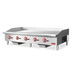 Thumbnail image #1 for Omcan 60-Inch Countertop Natural Gas Commercial Griddle, 3/4-Inch Plate, 5 Burners, 140,000 BTU