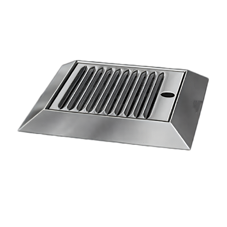 Product image #1 for Perlick C18000 Series Stainless Steel Surface-Mount Drip Tray Trough with Beveled Edge and Removable Louvered Glass Rack