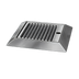 Thumbnail image #1 for Perlick C18000 Series Stainless Steel Surface-Mount Drip Tray Trough with Beveled Edge and Removable Louvered Glass Rack