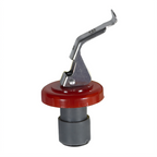 Thumbnail image #1 for Winco WBS-R Wine Bottle Stopper with Thermoplastic Cork, Stainless Steel Clip and Red Collar Case of 48