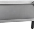 Thumbnail image #1 for Eagle Group 605382-X 63-Inch Wall-Mounted Solid Slanted Dish Table Rack Shelf, Left Drip Tube, 304 Stainless Steel