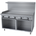 Thumbnail image #1 for Garland G Starfire Pro 60-Inch Gas Restaurant Range with 1 Griddle and 2 Storage Base Cabinets