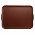 Thumbnail image #1 for Cambro Camtray® Real Rust Rectangular Fiberglass Dietary Tray with Handles, 14 x 18 Inches