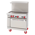 Thumbnail image #1 for American Range Green Flame 36-Inch Commercial Gas Range with 36-Inch Manual Griddle and Standard Oven